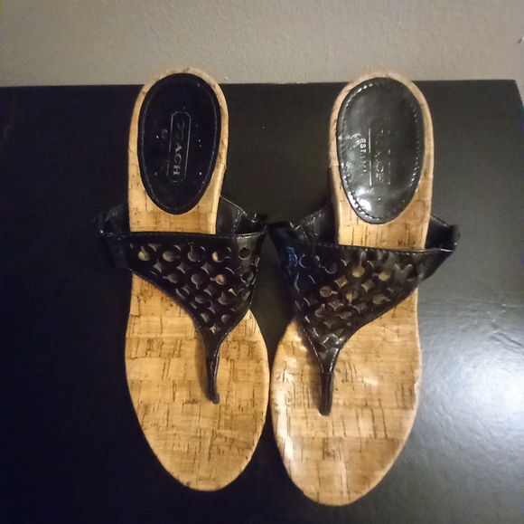 ☀ Coach Leather Sandals 👡 - Picture 6 of 6